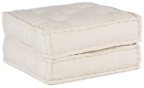 Modular Pouffe Cream 70x70x36 ύφασμα - Κρεμ