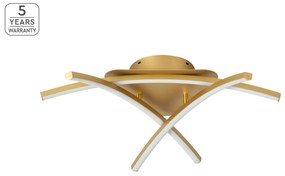 Φωτιστικό Οροφής - Πλαφονιέρα SE LED 65-3 XENA CEILING BRUSHED GOLD Ε3 - 21W - 50W - 77-8173