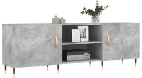vidaXL Έπιπλο Τηλεόρασης Γκρι Σκυροδέματος 150x30x50 εκ. Επεξ. Ξύλο