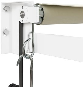 vidaXL Τέντα Πτυσσόμενη Αυτόματη Κρεμ 3,5 x 2,5 μ.