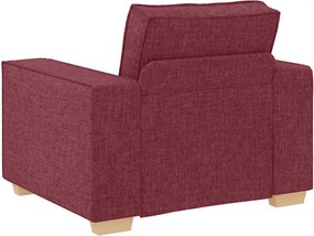vidaXL Πολυθρόνα-Καναπέ Κόκκινη από Ύφασμα 100x78x84 εκ.