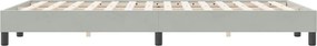 vidaXL Κρεβάτι Boxspring χωρίς Στρώμα Ανοιχτό Γκρι 120x220 εκ.