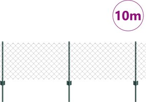 vidaXL Συρματόπλεγμα Περίφραξης με Πάσσαλο 10 x 0,6 m
