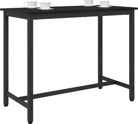 vidaXL τραπέζι Μαύρη Οξυά 100 x 50 x 76,5 εκ.