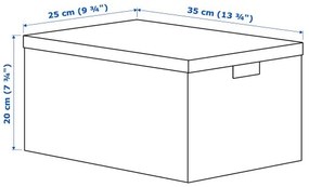 TJENA κουτί αποθήκευσης με καπάκι 303.954.77