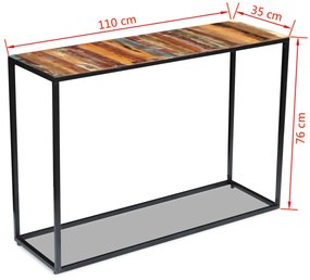 ΤΡΑΠΕΖΙ ΚΟΝΣΟΛΑ 110 X 35 X 76 ΕΚ. ΑΠΟ ΜΑΣΙΦ ΑΝΑΚΥΚΛΩΜΕΝΟ ΞΥΛΟ 243337