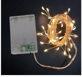Χριστουγεννιάτικα Λαμπάκια 50 MICRO LED Μπαταρίας Lumen-30-05000-Κίτρινο 30-05000