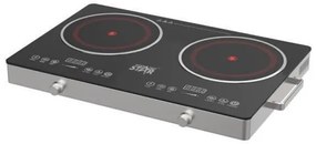 Winning Star ST-9676 Επιτραπέζια Εστία Επαγωγική Διπλή Μαύρη