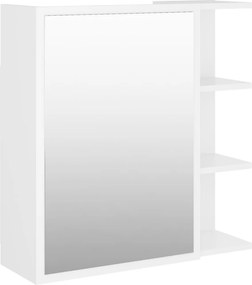vidaXL Καθρέφτης Μπάνιου Λευκός 62,5 x 20,5 x 64 εκ. από Επεξ. Ξύλο