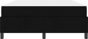 vidaXL Κρεβάτι με ελατήρια Μαύρο 140 x 190 cm ύφασμα