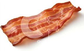 Σετ των 2 Intra Συλλεκτικό Ξύλινο Παζλ Plywood 4mm - Νόστιμο μπέικον σε άσπρο φόντο Σε Ξύλινο Κουτί - Διαστάσεις: 10x10 cm – 25 κομμάτια