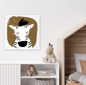 Παιδικός πίνακας σε καμβά Ζέβρα KNV0525 40cm x 40cm