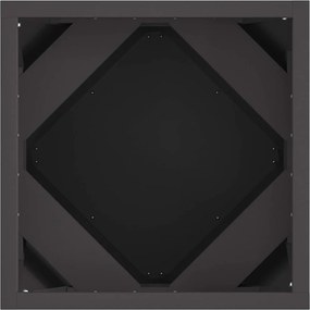 vidaXL Γλάστρα Μαύρο 30 x 30 x 30 cm Ατσάλι