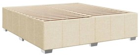 ΚΡΕΒΑΤΙ BOXSPRING ΜΕ ΣΤΡΩΜΑ ΚΡΕΜ 200X200 ΕΚ. ΥΦΑΣΜΑΤΙΝΟ 3287180