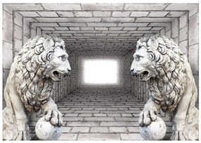 Φωτοταπετσαρία - Stone Lions 150x105