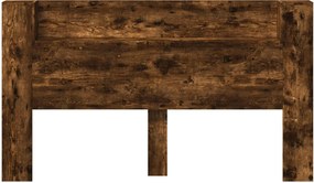 vidaXL Κεφαλάρι Ντουλάπι με LED Καπνιστή Δρυς 180 x 16,5 x 103,5 cm