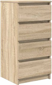 vidaXL Ραφιέρα Sonoma Δρυς 37,5x35x76 εκ. από Επεξεργ. Ξύλο