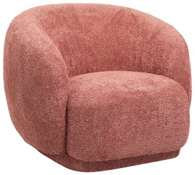 ARMCHAIR KARPEN  PINK BOUCLE FABRIC 93x87x78H cm.