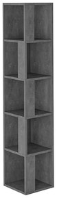 Βιβλιoθήκη στήλη Raphael pakoworld γκρι antique 31,5x31,5x159εκ 119-001087