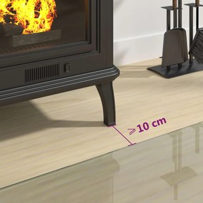 vidaXL Πλάκα Γυαλιού Τζακιού Διαφανές 100 x 60 cm Γυαλί