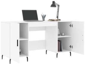 vidaXL Γραφείο Λευκό 140 x 50 x 75 εκ. από Επεξεργασμένο Ξύλο
