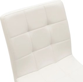 Καρέκλα Cian II pakoworld PU λευκό-φυσικό πόδι