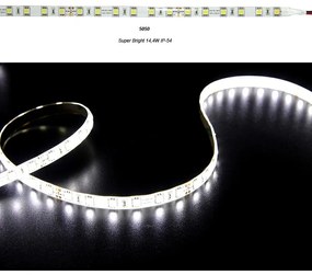 Adeleq Ταινία Led Superbright 5 Μέτρα 24Vdc 14.4W Και 60Led Ανά Μέτρο Ip54 Ψυχρό 30-36246020