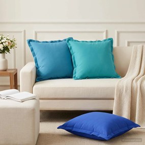 VidaXL Μαξιλάρι Ρίψης 2 τμχ. HOUTEN Γαλάζιο 45 x 45 cm Πολυεστέρας