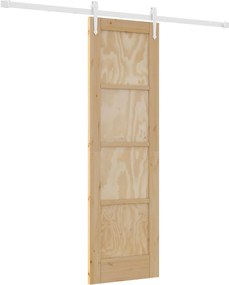 vidaXL Συρόμενη Πόρτα ORKDAL Φυσικό και Λευκό 61 x 198,5 εκ.