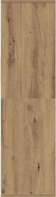 vidaXL Βιβλιοθήκη Artisan Δρυς 34x31x112 εκ. Επεξεργασμένο Ξύλο