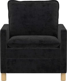 vidaXL Καναπές Μαύρο 76 x 81 x 87,5 εκ Πολυεστέρας