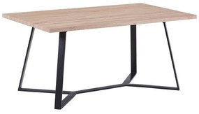 Τραπέζι Aldwin HM8551.01 Sonama 160X90X75Υ εκ. Mdf,Μέταλλο