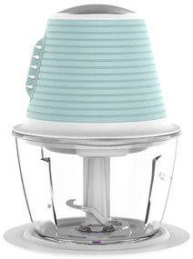 Πολυκόπτης Tesla FC510BWS, 350 W, 1lt, Γυάλινο δοχείο, Δύο λεπίδες , Λευκό-Τιρκουάζ