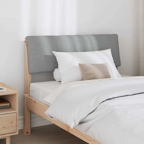 vidaXL Ταπετσαρισμένο κεφαλάρι Ανοιχτό γκρι 100 cm