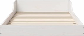 vidaXL Σκελετός Κρεβατιού Λευκό 90 x 210 cm Στερεά ξυλεία πεύκου