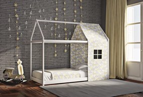 Παιδικό κρεβάτι Μοντεσσόρι  House Frame οξιά 90 Χ 200 λευκό