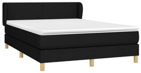 ΚΡΕΒΑΤΙ BOXSPRING ΜΕ ΣΤΡΩΜΑ ΜΑΥΡΟ 140X190 ΕΚ. ΥΦΑΣΜΑΤΙΝΟ 3126639