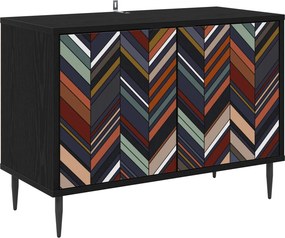 vidaXL Ντουλάπι TV OMMEN 69 x 33 x 50,5 εκ. Μαύρη Δρυς