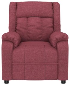 vidaXL Πολυθρόνα Μασάζ Ηλεκτρική Μπορντό Υφασμάτινη