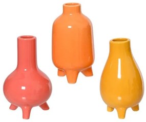Beauty Home Βάζο Πορσελάνης 3 Σχεδία 7.3 x 13 CM  ΚΡΟΚΙ