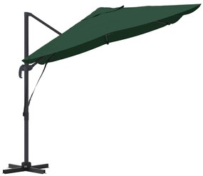 vidaXL Πράσινη Ομπρέλα Cantilever Πράσινη