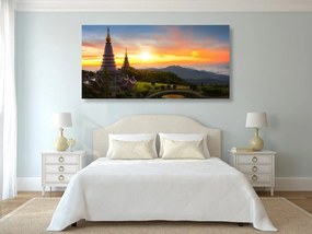 Εικόνα πρωινής ανατολής πάνω από την Ταϊλάνδη - 100x50