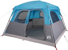 vidaXL Σκηνή Οικογενειακή 6 Ατόμων Αδιάβροχη Μπλε