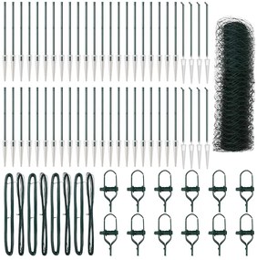 vidaXL Στύλος Περιφράξεων Πράσινο 100 x 0,4 μ (50 χιλ πλέγμα)