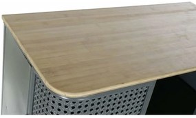 Ράφια DKD Home Decor Φυσικό Γκρι Μέταλλο Ξύλο 2 Ράφια (79 x 39 x 133 cm)