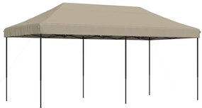 vidaXL Τέντα Εκδηλώσεων Πτυσσόμενη Pop-Up Taupe 580x292x315 εκ.