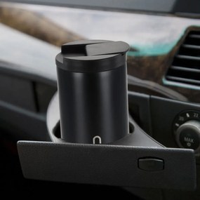 Ποτήρι Θερμός Ανοξείδωτο 400ml με Επιστόμιο - Μαύρο