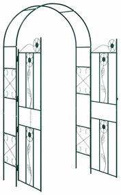 vidaXL Κήπος Αψίδα Μονόχρωμο Πράσινο 115 x 37 x 226 εκ