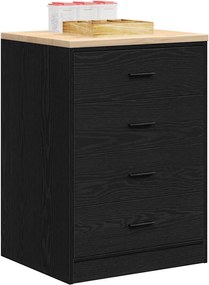 vidaXL ντουλάπι αποθήκευσης γκαράζ μαύρο 60x51x85 εκ μασίφ ξύλο πεύκο