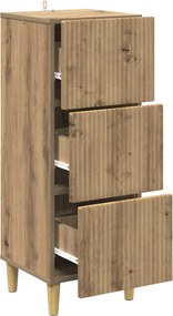 vidaXL Ντουλάπι με Συρτάρια 33 x 34,5 x 90 εκ Επεξεργασμένο Ξύλο